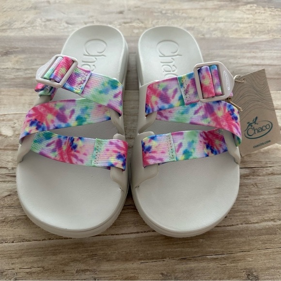 Chaco Chillos Slide Light Tie Dye Sandal Women Comfort Lightweight SZ 8 NWT - Picture 3 of 5